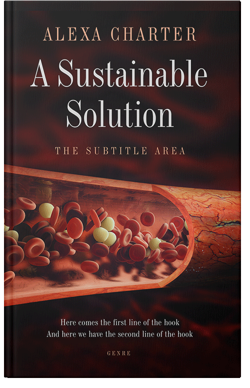 Front view of Premade Medical Book Cover - Antique Brass