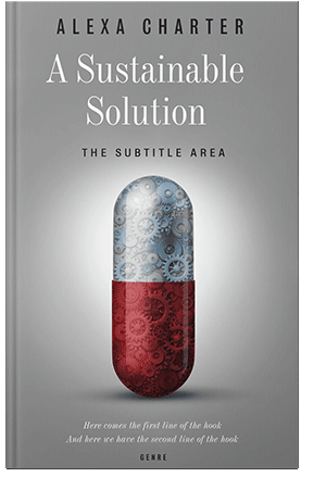 Pre Made Book Cover Dusty Gray