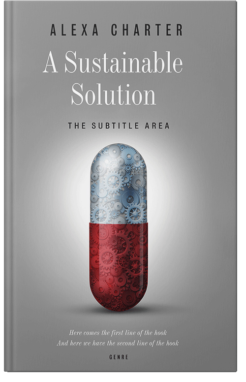 Front view of Dusty Gray #21920 - Premade Science Fiction Book Cover