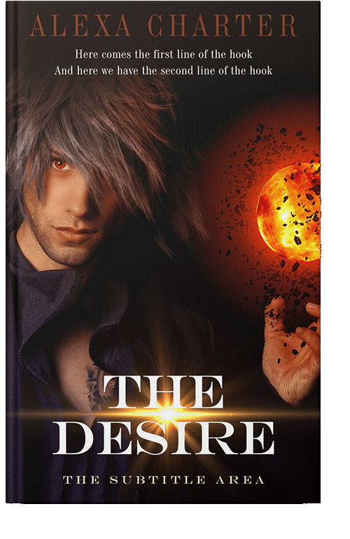 Front view of Raw Sienna #21937 - Premade Fantasy Book Cover