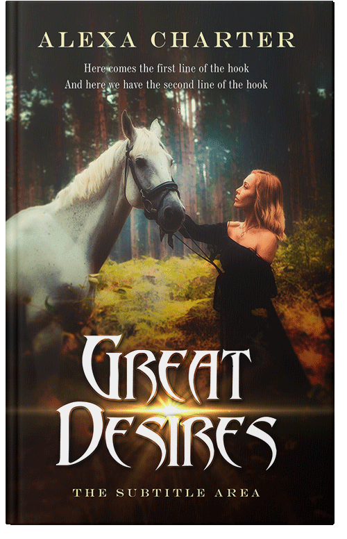 Front view of Oil #21939 - Premade Romance Book Cover