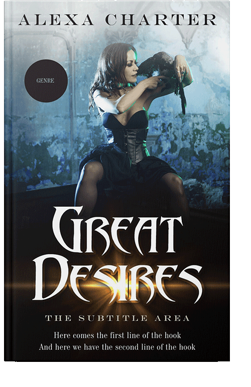 Front view of Tiara #21945 - Premade Horror Book Cover