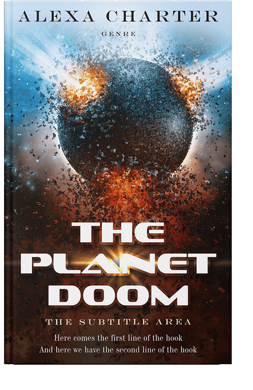 Front view of Eclipse #21952 - Premade Apocalyptica Book Cover