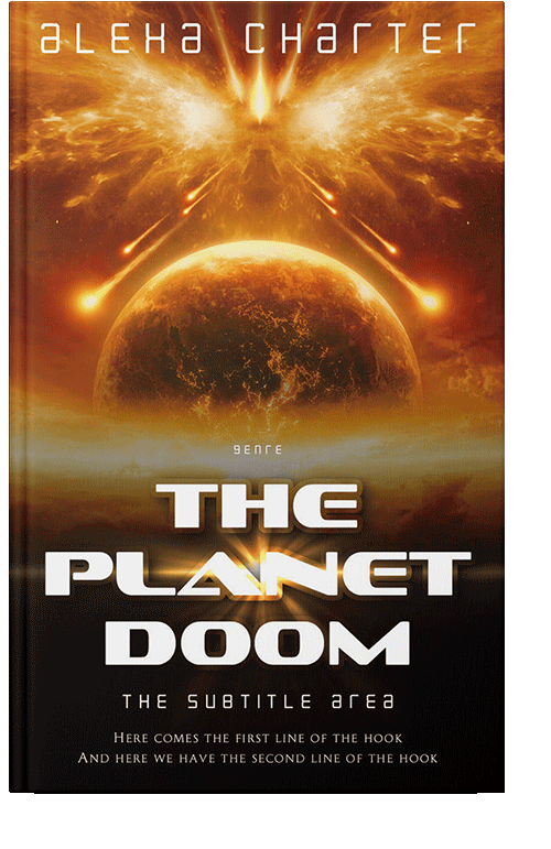 Front view of Korma #21957 - Premade Apocalyptica Book Cover | BookCoverZone