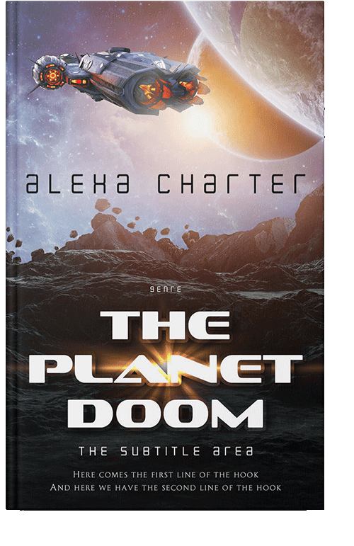 Front view of Wafer #21958 - Premade Science Fiction Book Cover