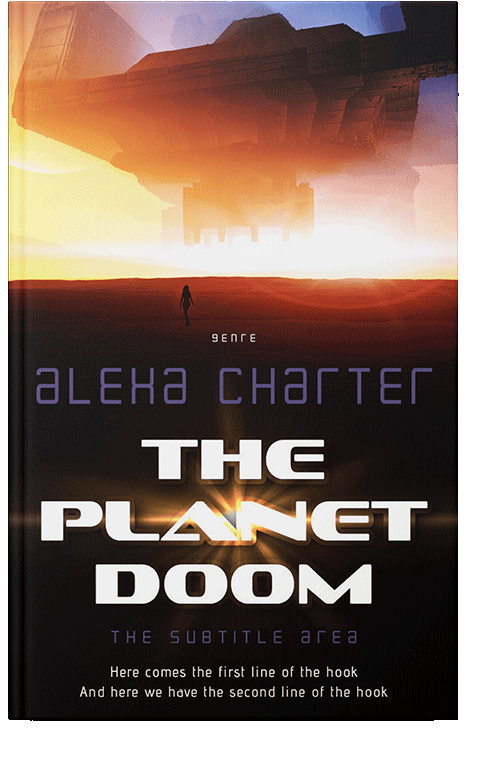 Front view of Crowshead #21959 - Premade Science Fiction Book Cover