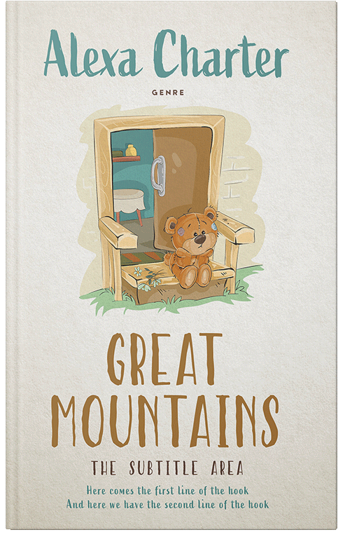 Front view of Pearl Bush #21963 - Premade Children's Book Cover