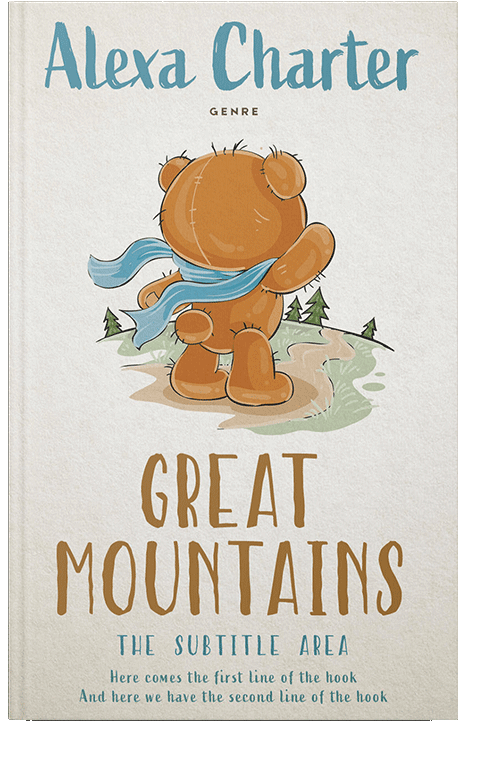 Front view of Pampas #21965 - Premade Children's Book Cover