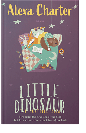 Pre Made Book Cover Eggplant