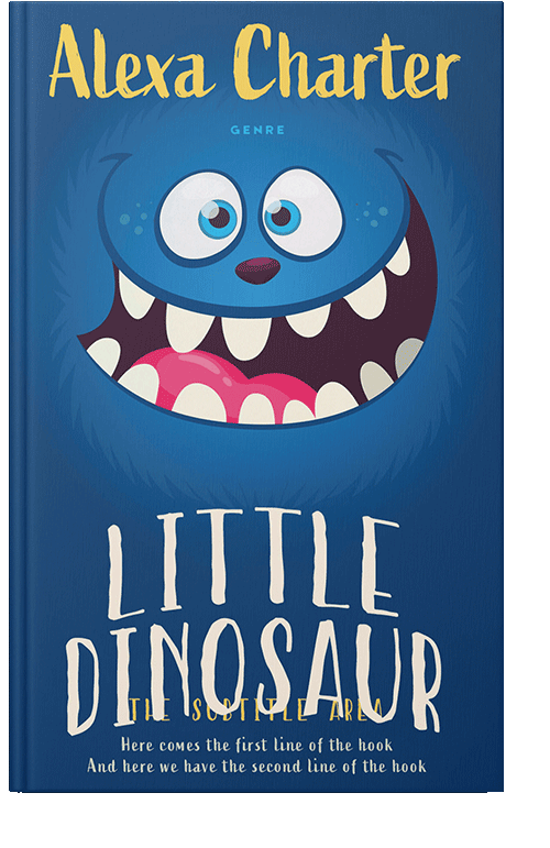 Front view of Tory Blue #21969 - Premade Children's Book Cover