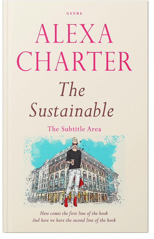 Front view of White Linen #21979 - Premade Abstract Book Cover