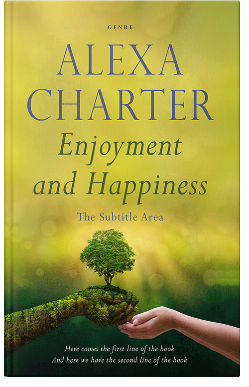 Front view of Premade Environment & Ecology Book Cover - Old Gold