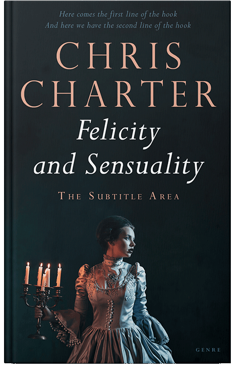 Front view of Ebony #21987 - Premade Historical Book Cover | BookCoverZone