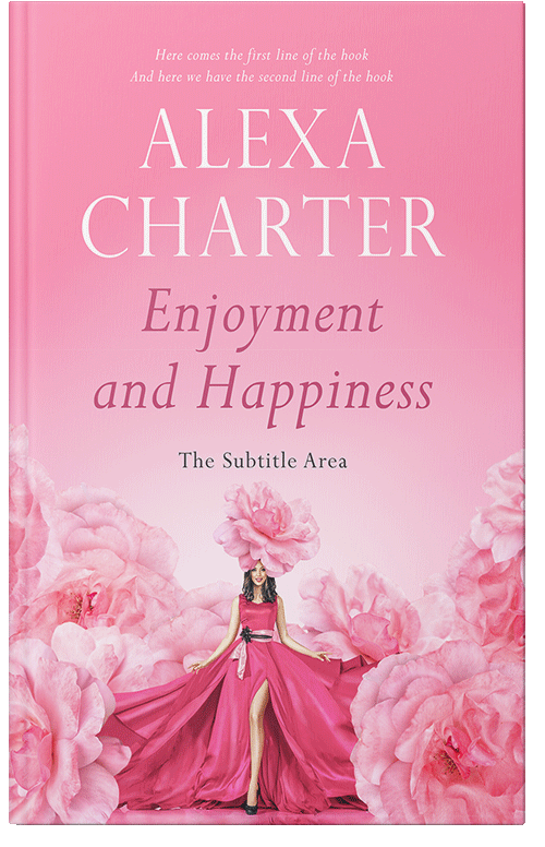 Front view of Premade Romance Book Cover - Lavender Pink