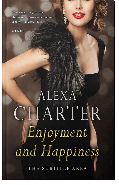 Front view of Premade Royal Romance Book Cover - Tan