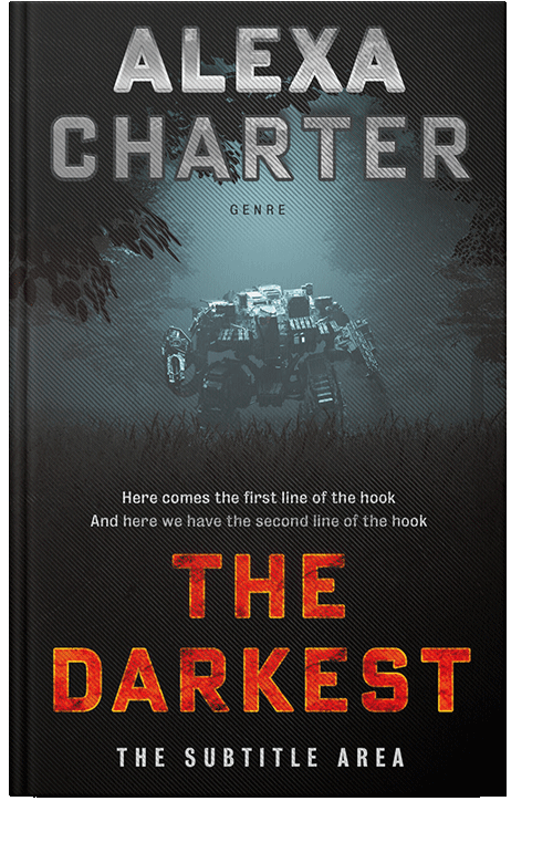 Front view of Shark #22032 - Premade Science Fiction Book Cover