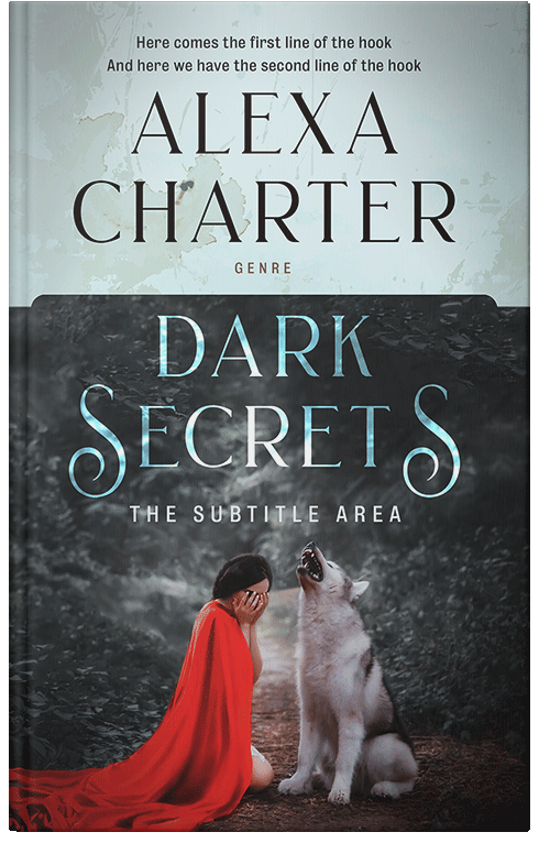 Front view of Pale Slate #22035 - Premade Fantasy Book Cover