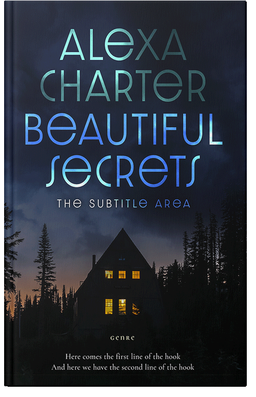 Front view of Premade Literary Fiction Book Cover - Ebony