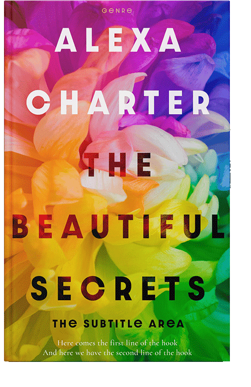 Front view of Jewel #22060 - Premade Abstract Book Cover