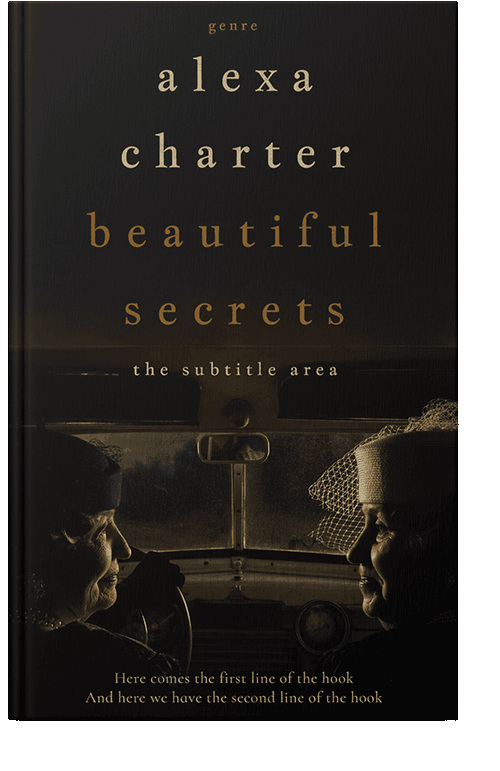 Front view of Night Rider #22063 - Premade Historical Book Cover