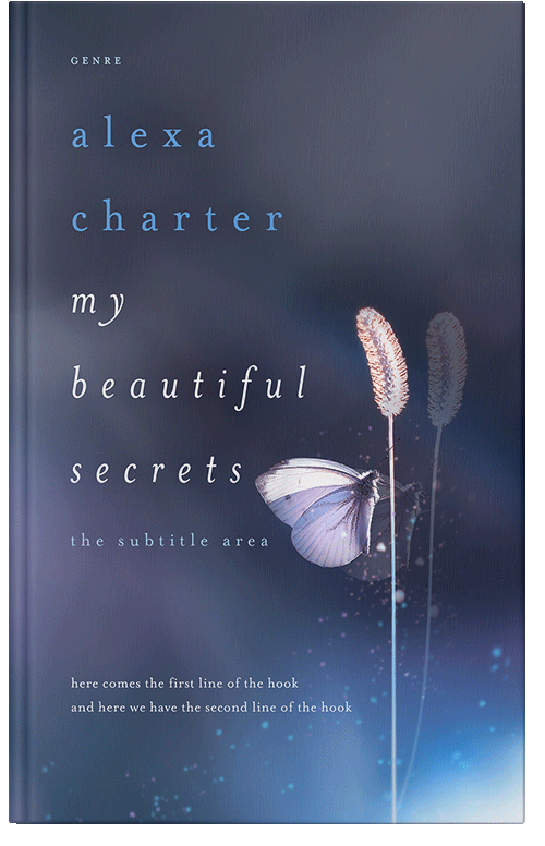 Front view of Oxford Blue #22075 - Premade Fantasy Book Cover