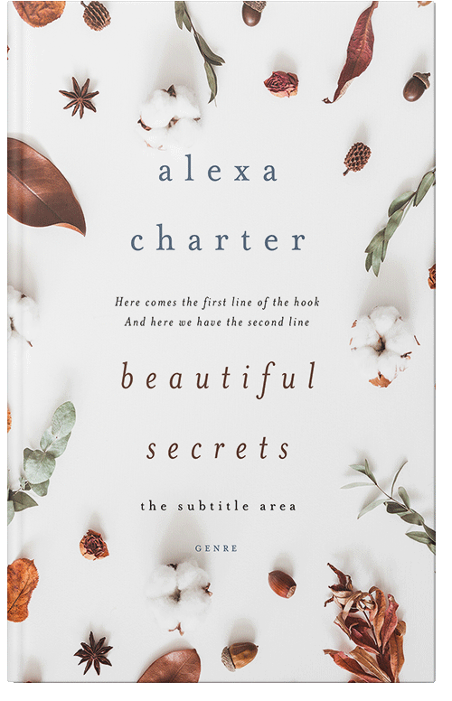 Front view of Premade Poetry Book Cover - Desert Storm