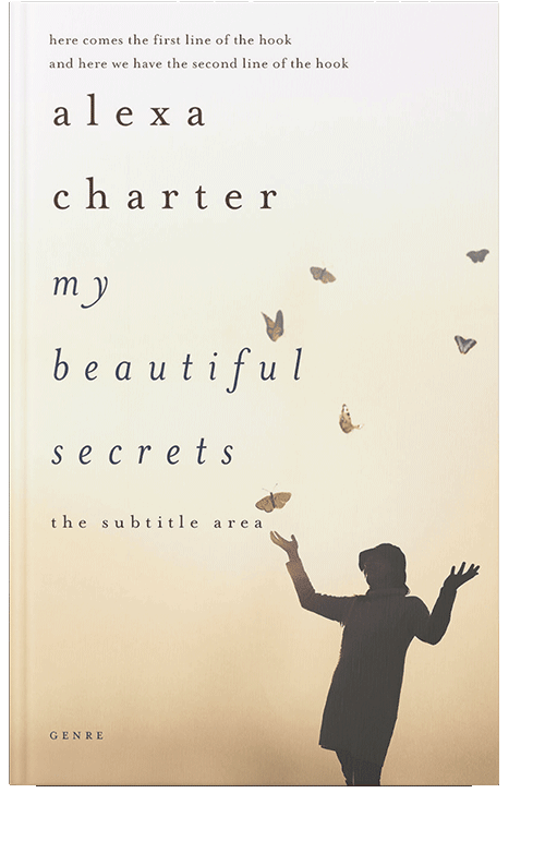 Front view of Coconut Cream #22088 - Premade Poetry Book Cover