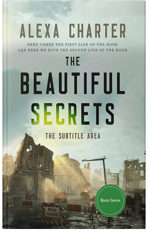 Front view of Clay Ash #22097 - Premade Apocalyptica Book Cover