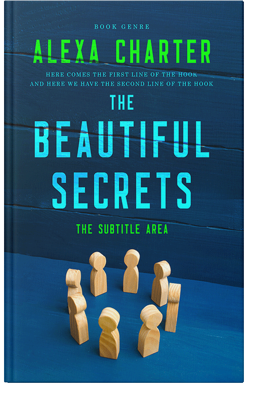 Front view of Blue Whale #22104 - Premade Business Book Cover