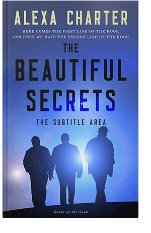 Pre Made Book Cover Indigo