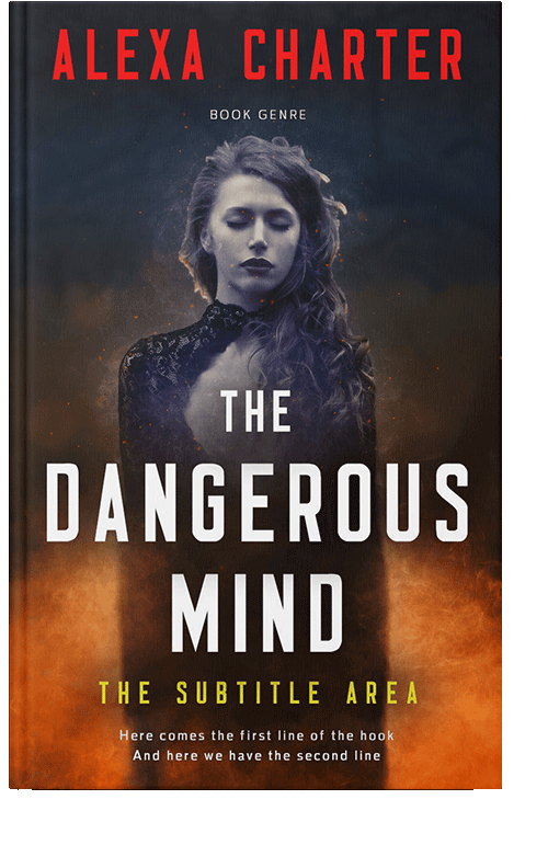 Front view of Thunder #22132 - Premade Fantasy Book Cover