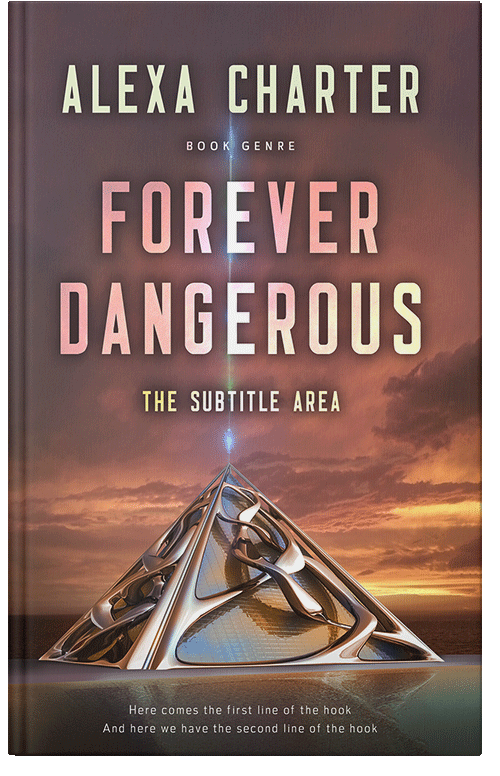 Front view of Premade Science Fiction Book Cover - Congo Brown