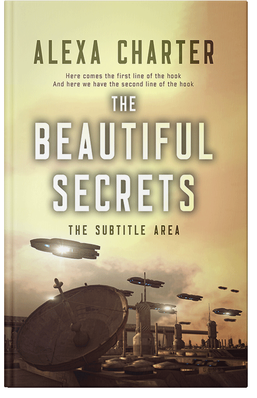 Front view of Sapling #22139 - Premade Science Fiction Book Cover