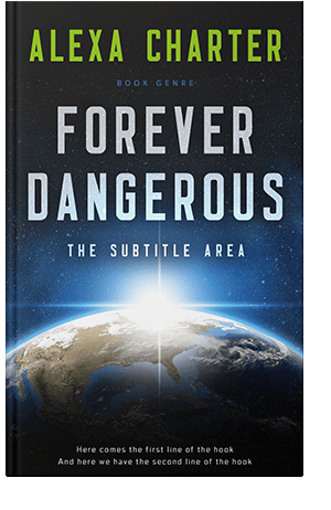 Pre Made Book Cover Powder Ash