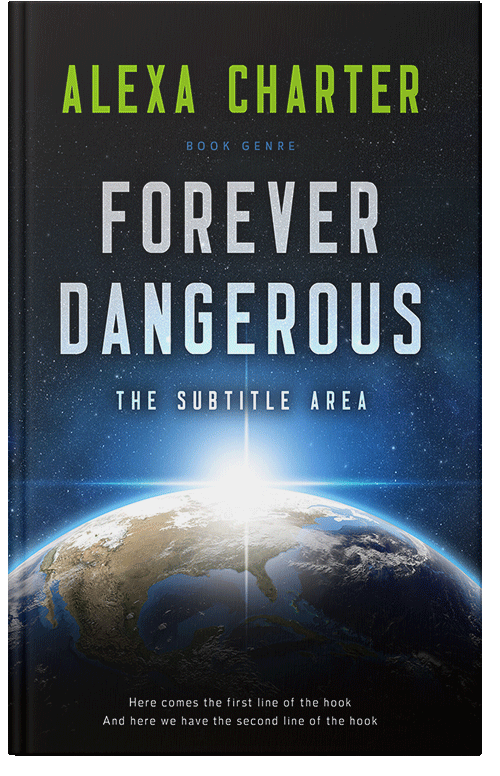 Front view of Powder Ash #22141 - Premade Science Fiction Book Cover