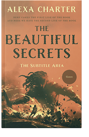 Pre Made Book Cover Antique Brass