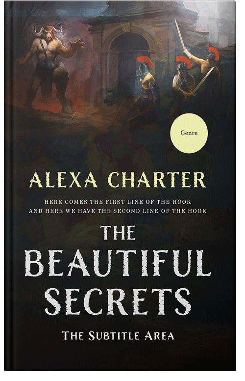 Front view of Zeus #22151 - Premade Fantasy Book Cover