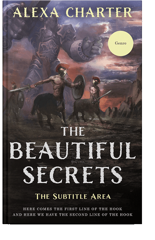 Front view of Thunder #22152 - Premade Fantasy Book Cover