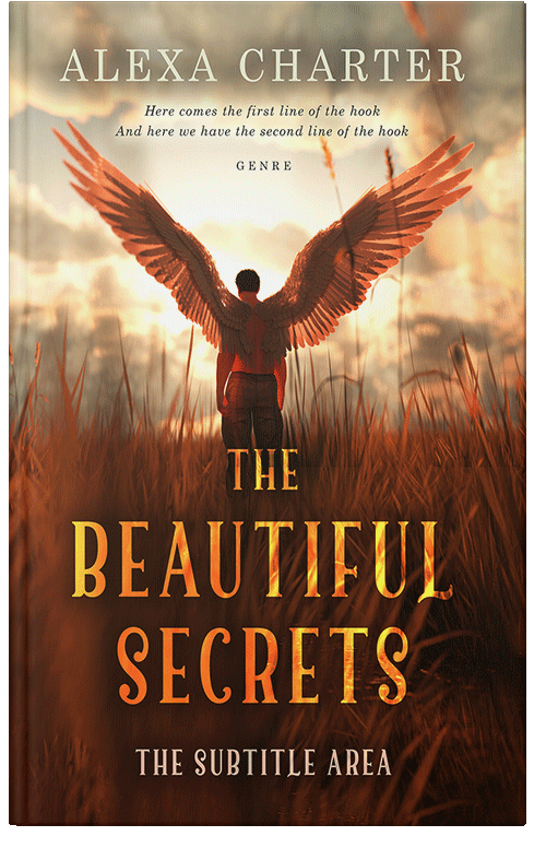 Front view of Pickled Bean #22161 - Premade Surreal Book Cover