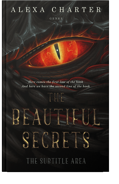 Front view of Night Rider #22164 - Premade Fantasy Book Cover