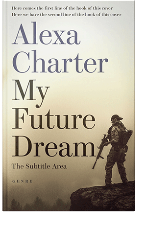 Pre Made Book Cover Taupe