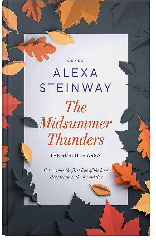 Front view of Athens Gray #22235 - Premade Nature Book Cover