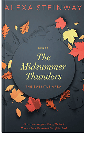 Pre Made Book Cover Limed Spruce