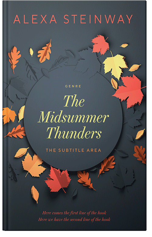 Front view of Limed Spruce #22236 - Premade Abstract Book Cover