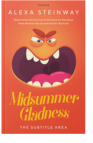 Pre Made Book Cover Flamingo