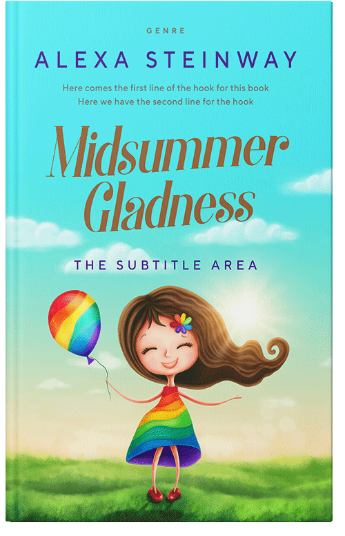 Front view of Double Spanish White #22248 - Premade Children's Book Cover