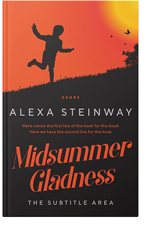 Pre Made Book Cover Flamingo