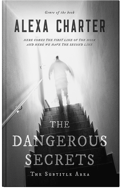 Front view of Silver #22276 - Premade Horror Book Cover