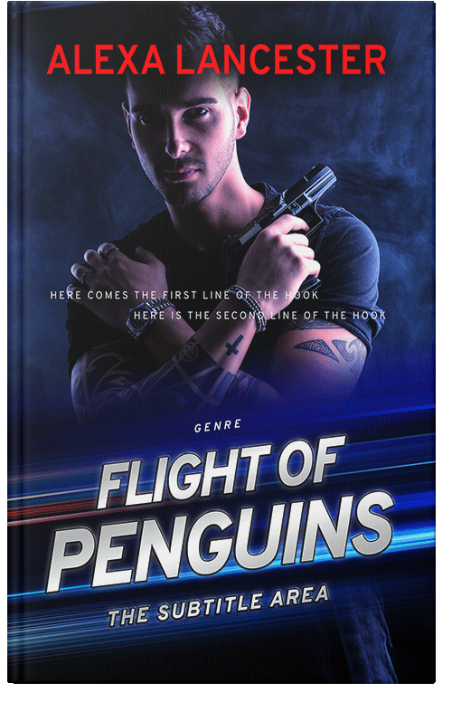 Front view of Premade Action & Adventure Book Cover - Haiti