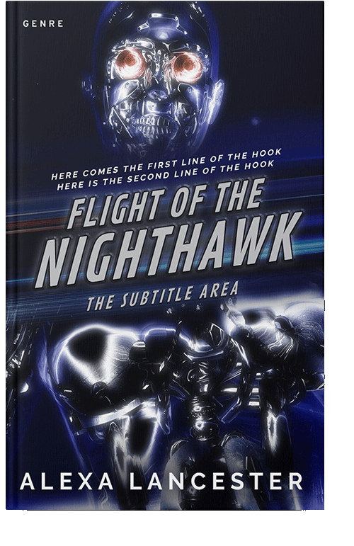 Front view of Ebony #22299 - Premade Erotica Book Cover